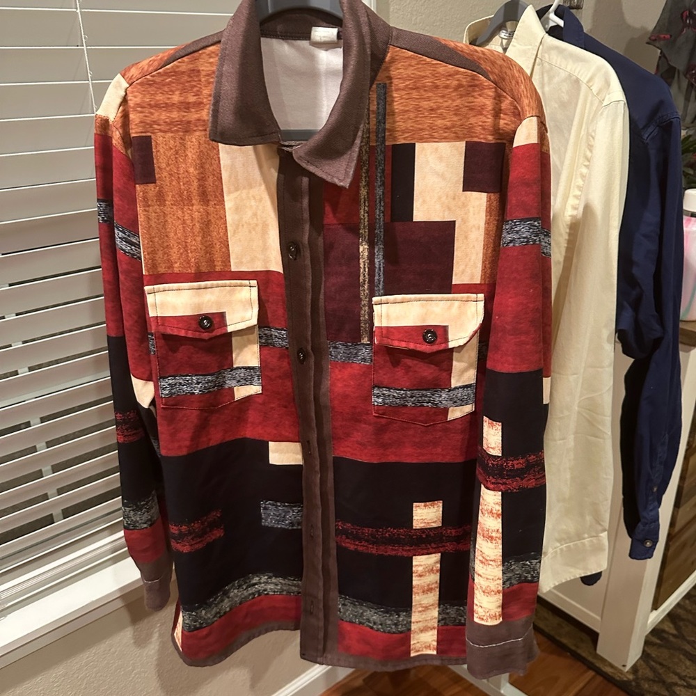 Men's Multicolor Patchwork top
